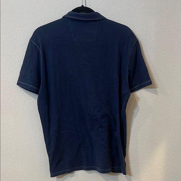 John Varatos Men's Navy Polo Shirt - Picture 3 of 3